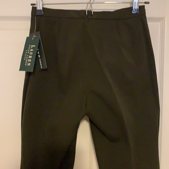 NWT Ralph Lauren 2P Dark Green Stretch Pants - Picture 7 of 13